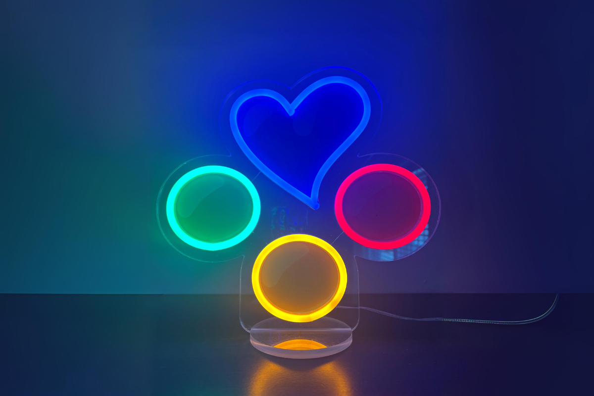 Controller Button Neon Light