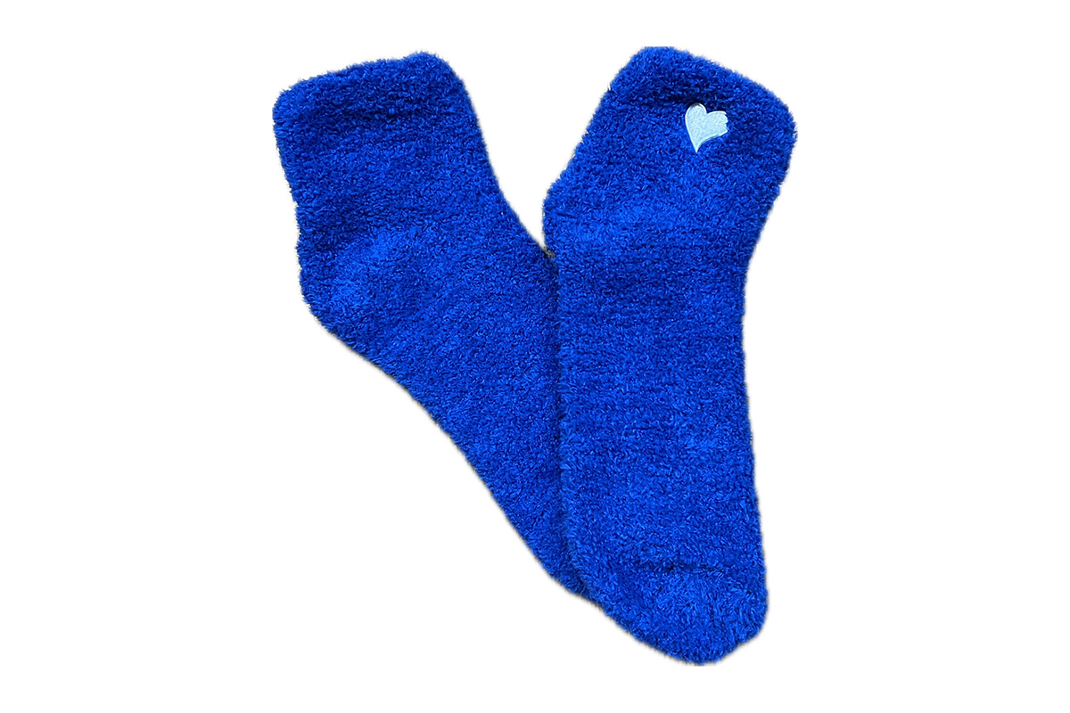 Fuzzy Heart Socks